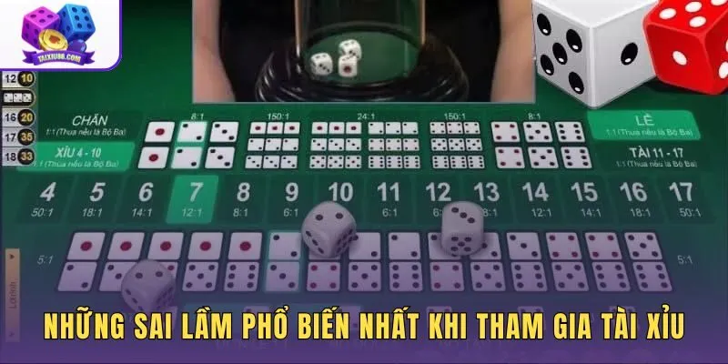 Lỗi khi chơi tài xỉu từ cảm xúc và cách dùng tiền sai