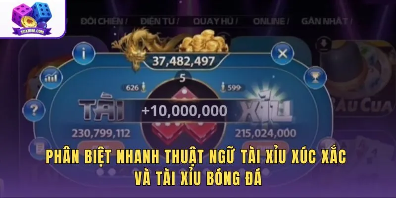 So sánh thuật ngữ tài xỉu theo ngữ cảnh xúc xắc và Over/Under
