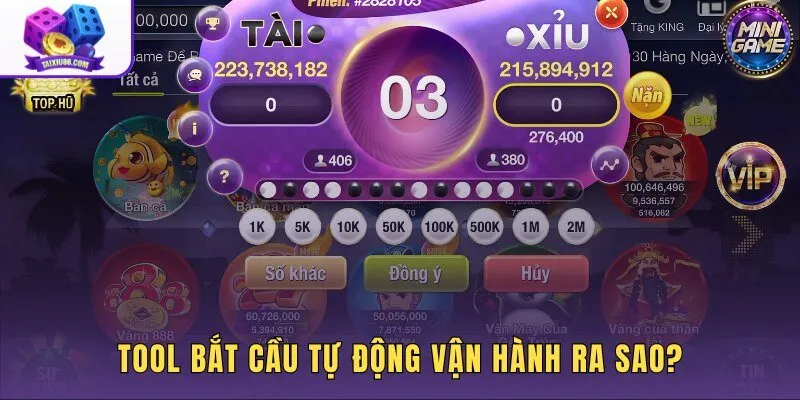 Tool bắt cầu tự động cùng cơ chế đọc chuỗi Tài Xỉu