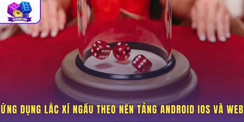 Ứng dụng lắc xí ngầu chia theo nền tảng Android iOS và web